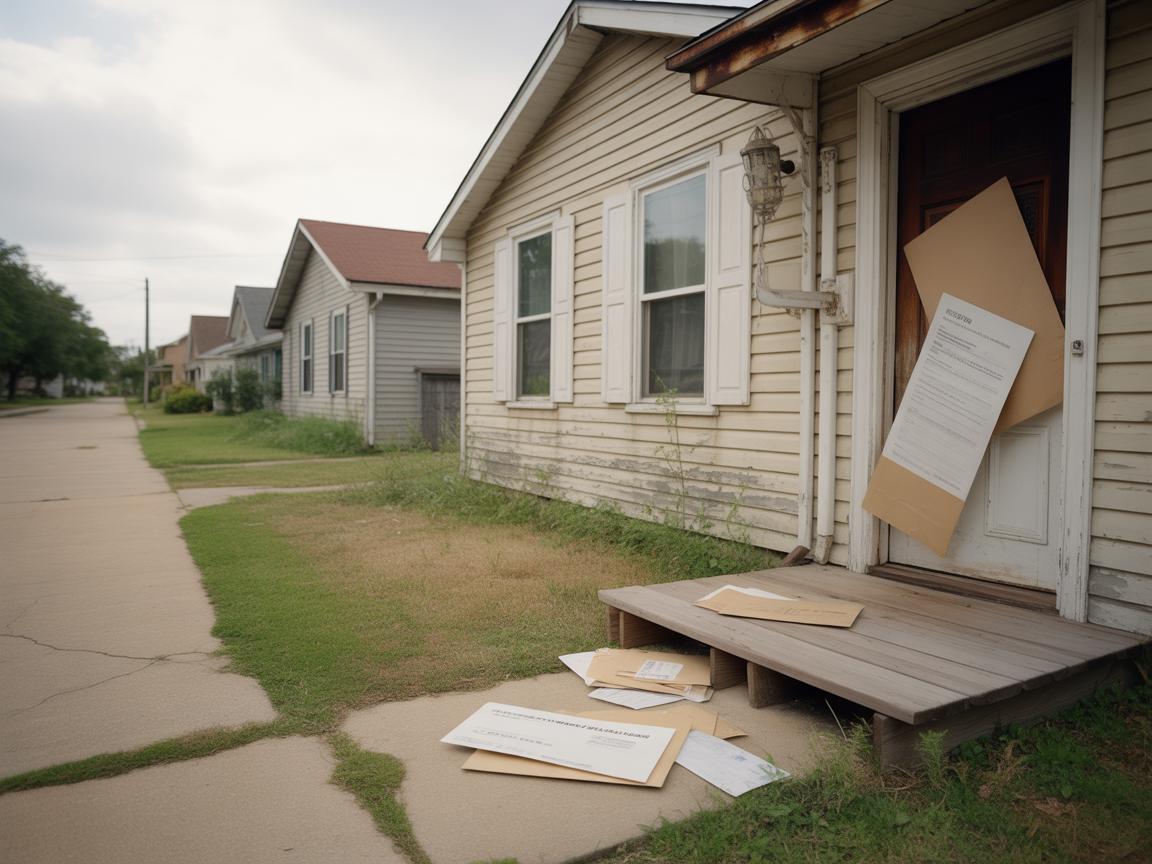 Foreclosure notice and stress